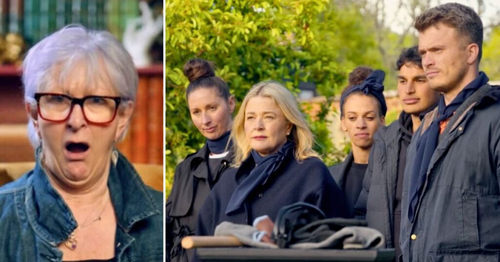 the traitors season four cast and then linda looking all surprised
