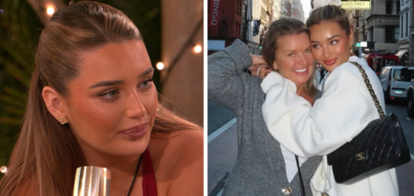 Lucinda and her mum as she appears on Love Island All Stars