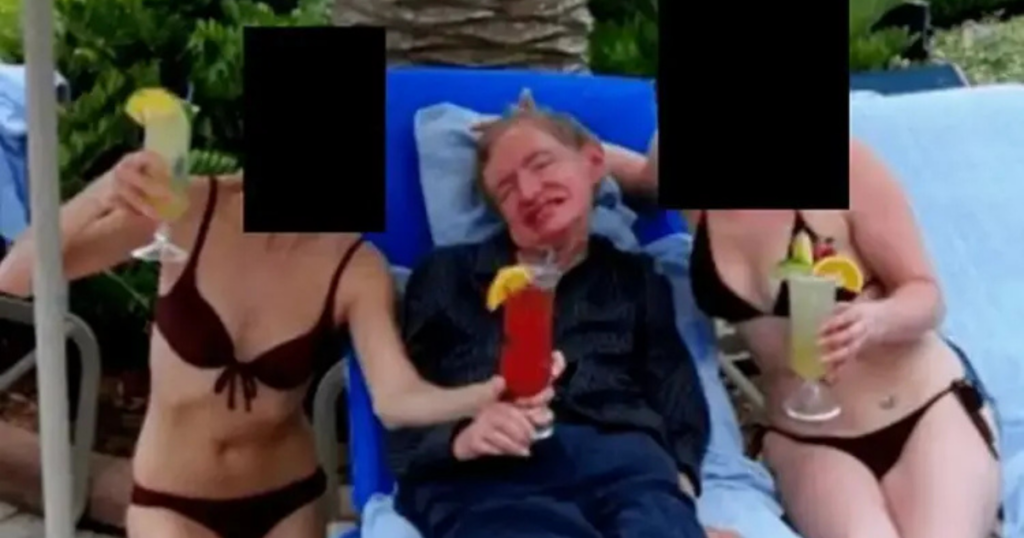 Truth picture Stephen Hawking women bikinis