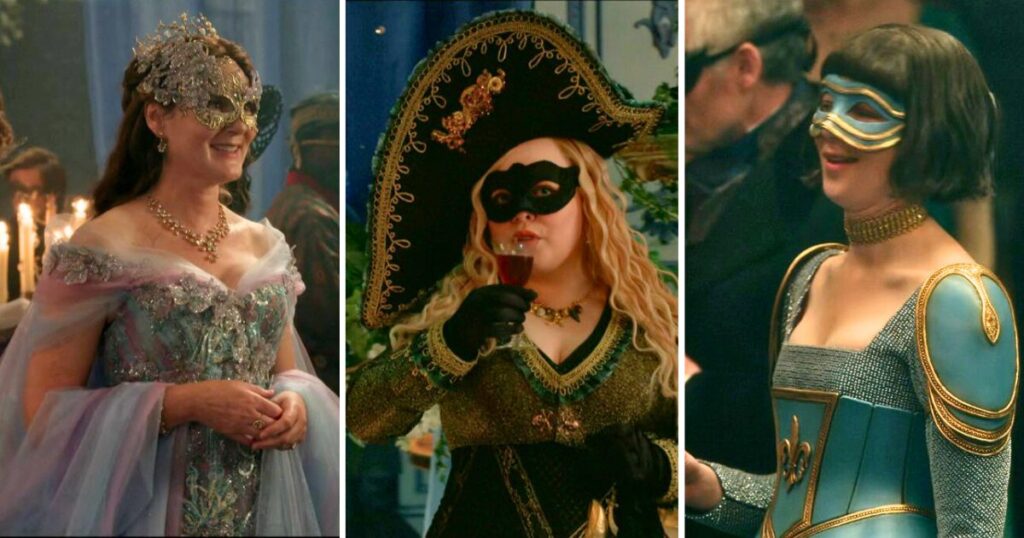 bridgertons at the masquerade ball