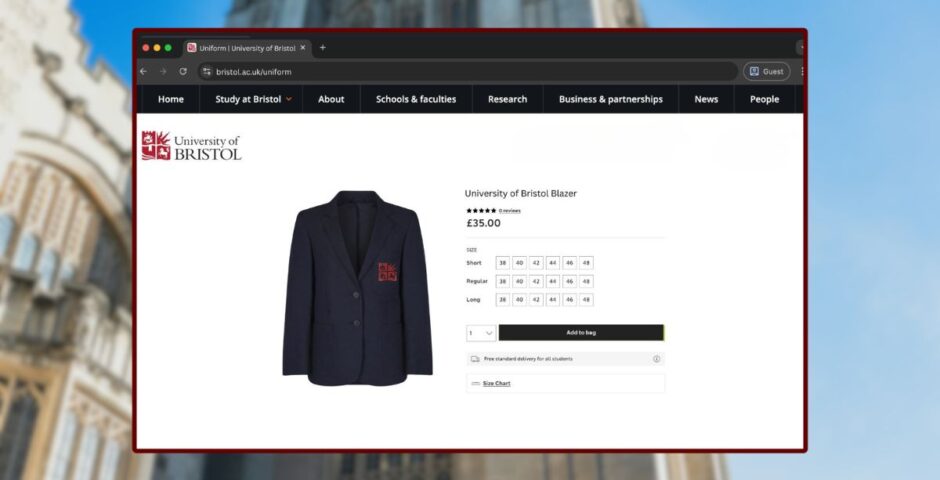bristol university mandatory uniform