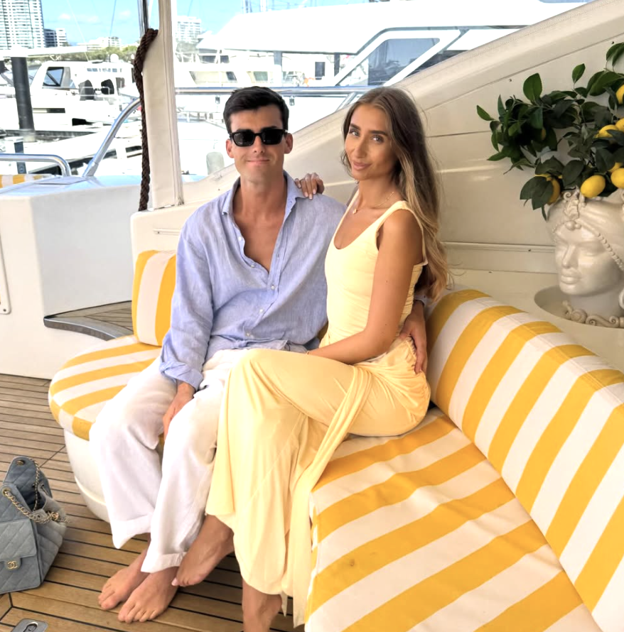 Lily Phillips with her boyfriend