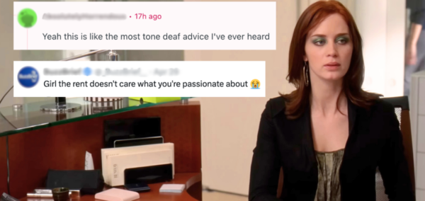 emily blunt in the devil wears prada and her tone deaf careers advice