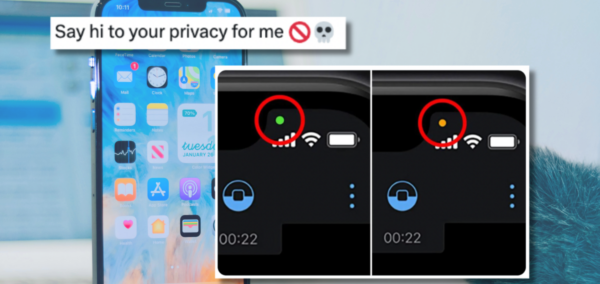 coloured dots on phone screens