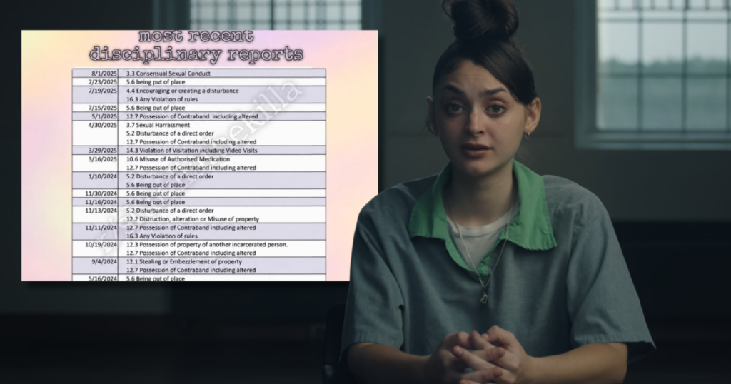 Mackenzie Shirilla prison disciplinary records