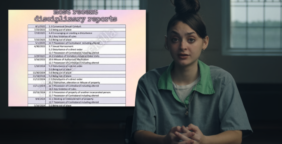Mackenzie Shirilla prison disciplinary records