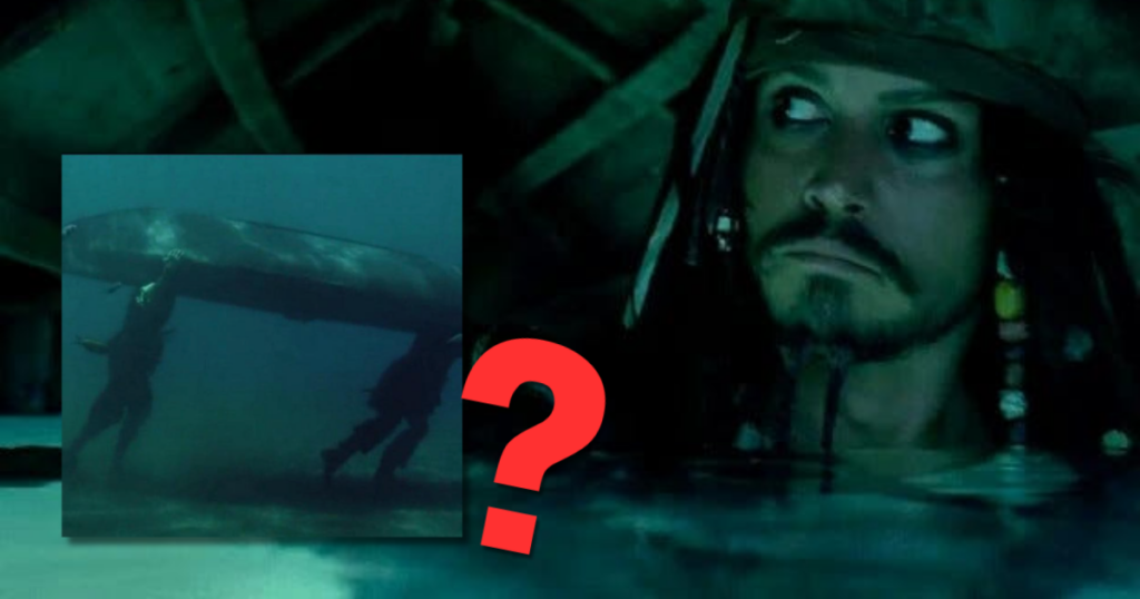 Pirates of the Caribbean boat scene