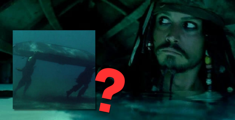 Pirates of the Caribbean boat scene