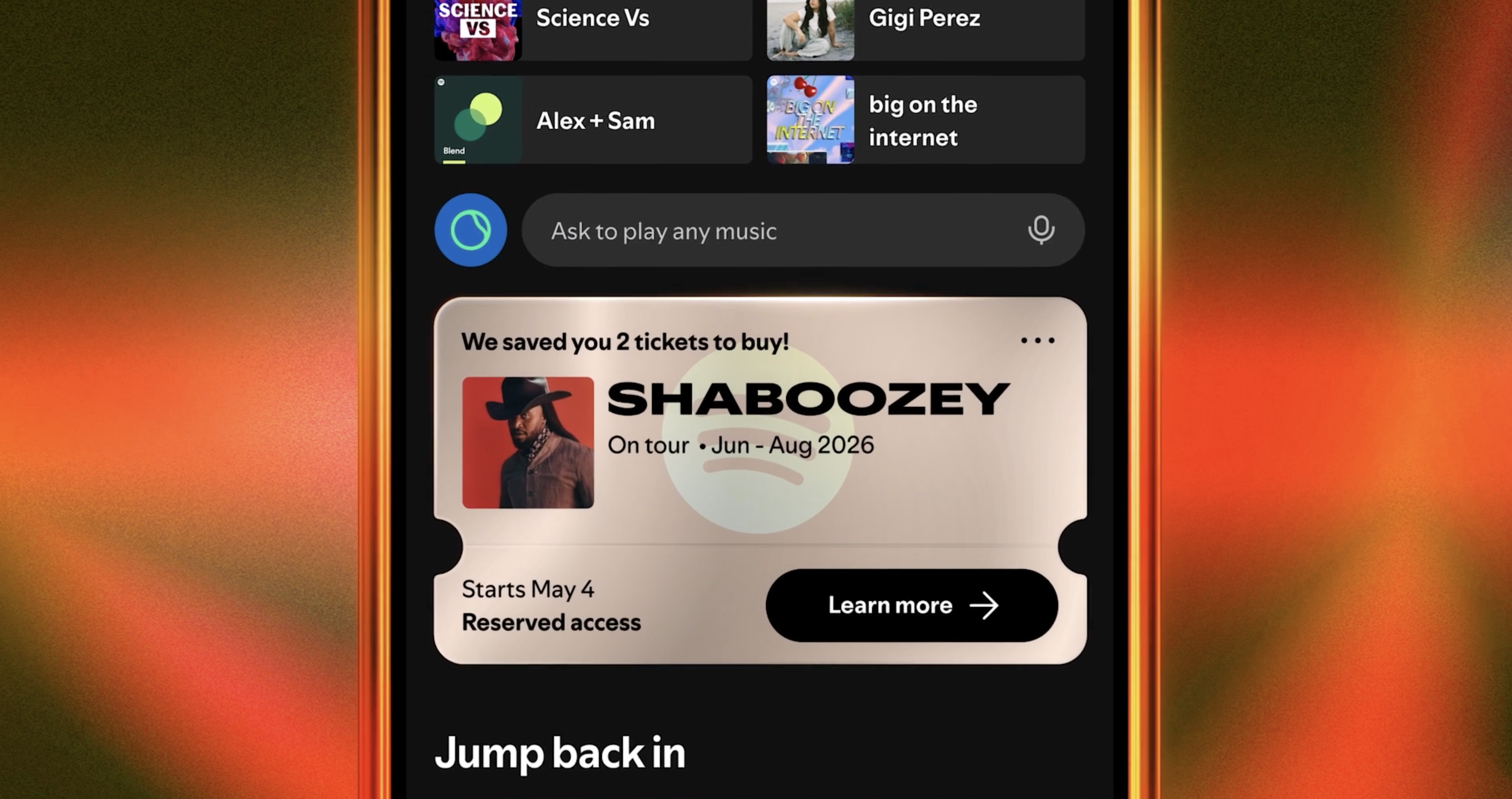 Spotify Reserved