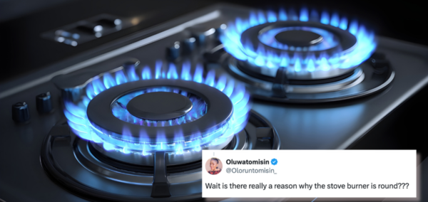 why stove burners are round