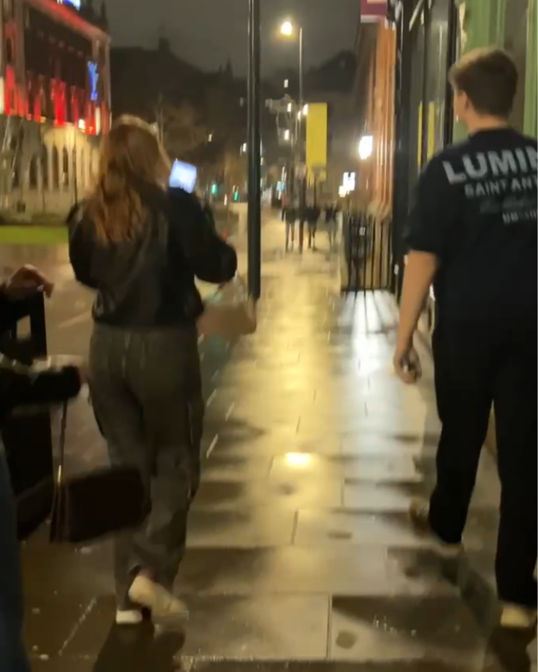 Group of friends walking home after Mischief