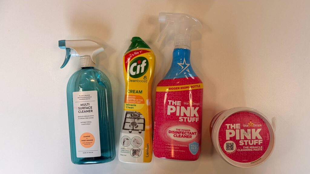 Spring cleaning supplies