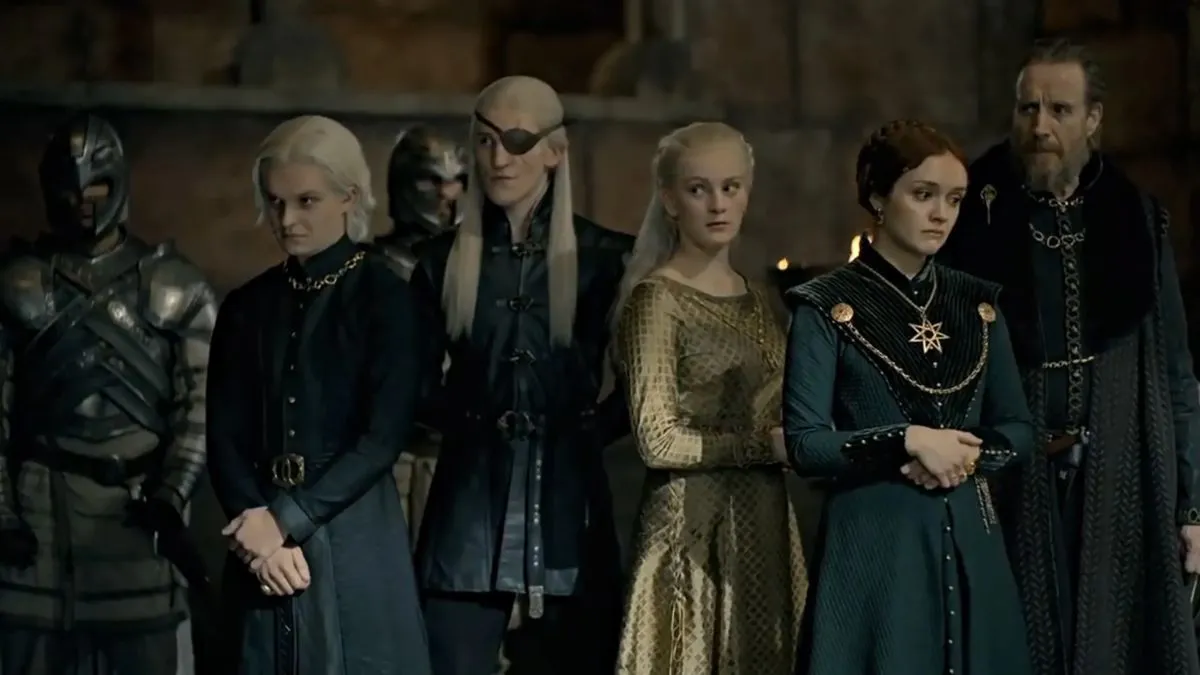 Wooden throne prophecy Aegon HOTD ending