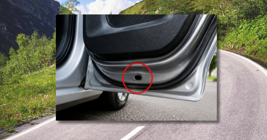 hole in car door