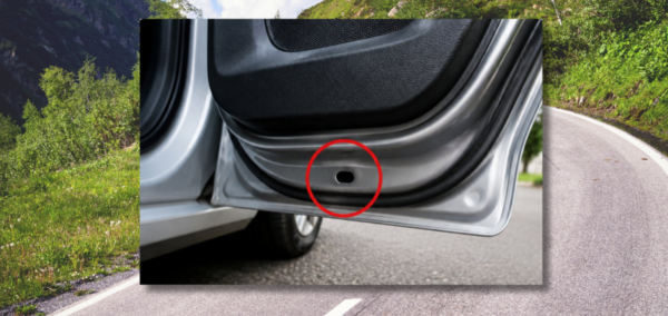 hole in car door