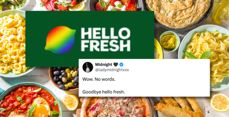 HelloFresh Pride Month post