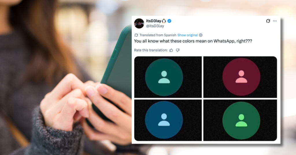 contact colours on WhatsApp