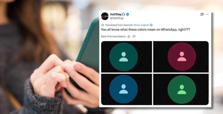 contact colours on WhatsApp