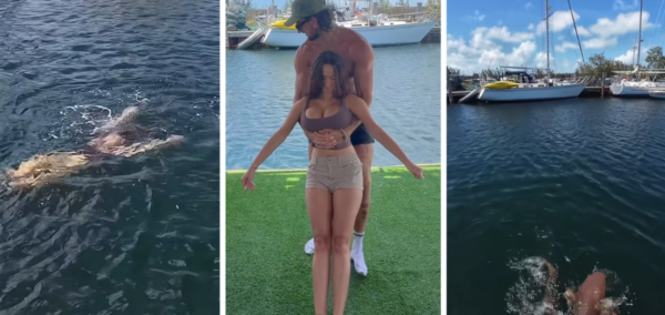 influencer shark bait viral video