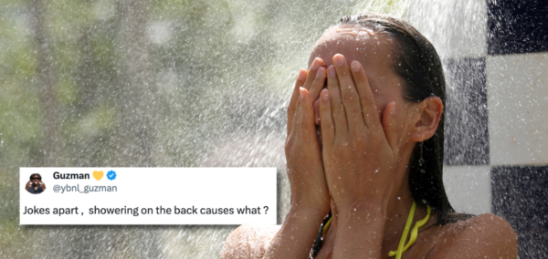 what showering on your back does