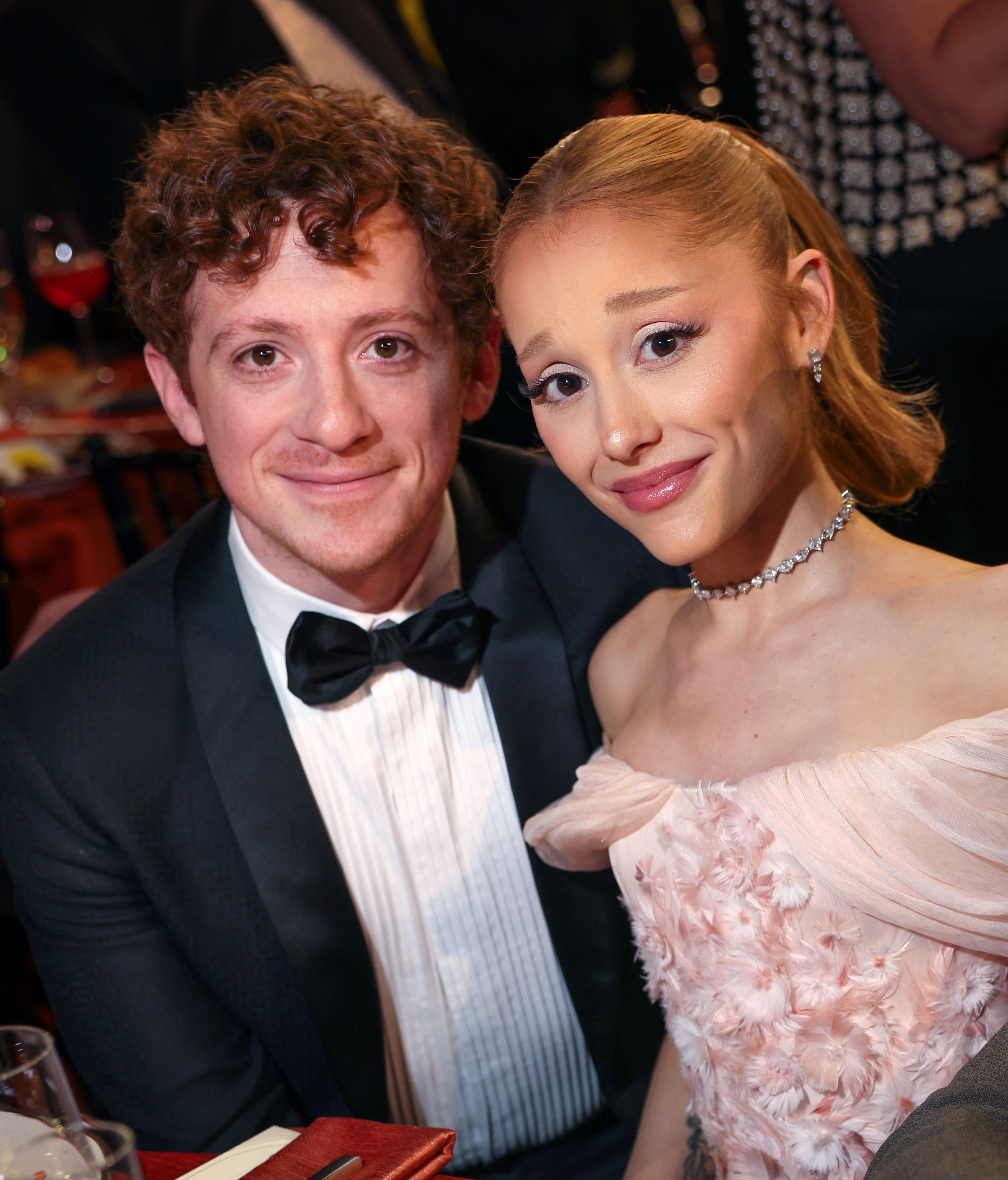 Ariana Grande and Ethan Slater