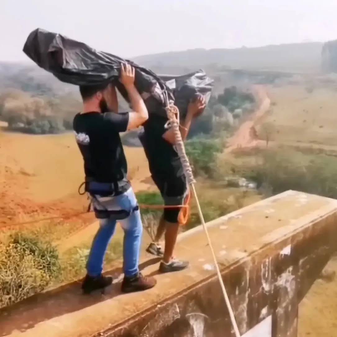 bungee jump video before