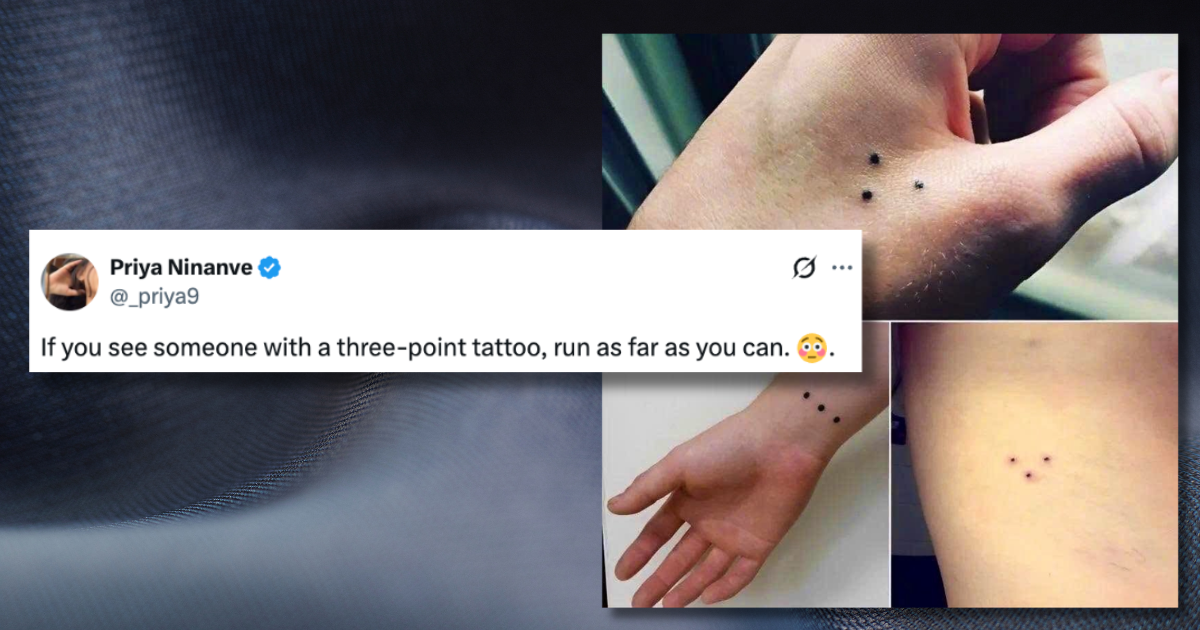 People are realising the dark meaning behind this three dots tattoo, and I'm appalled