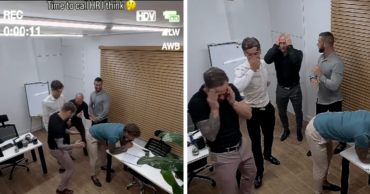 Father and son OnlyFans duo do office scenes