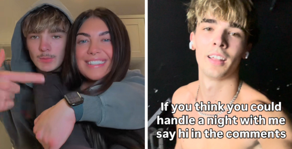 Belle Hassan with a guy on TikTok