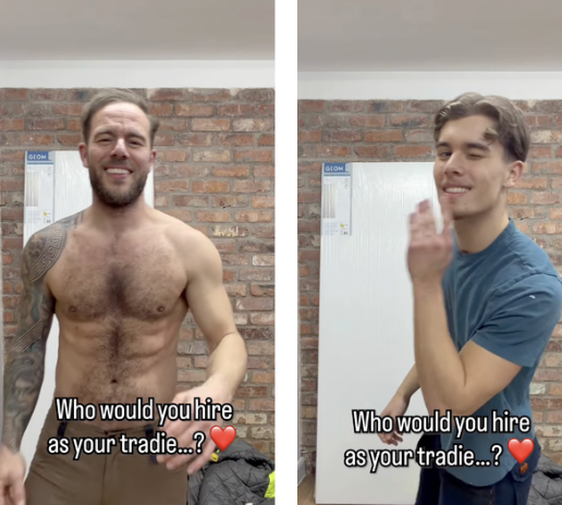 Father and son OnlyFans duo do office scenes
