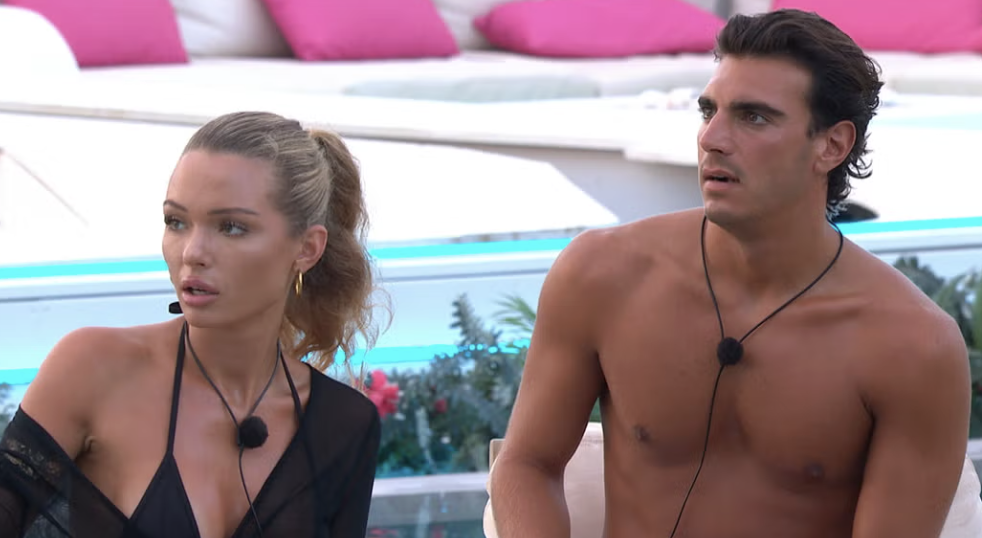 Julia and Lorenzo on Love Island 2026