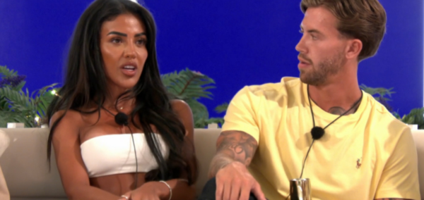 Love Island Tina Aidan played game