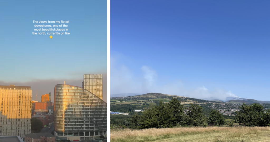 manchester fire smoke