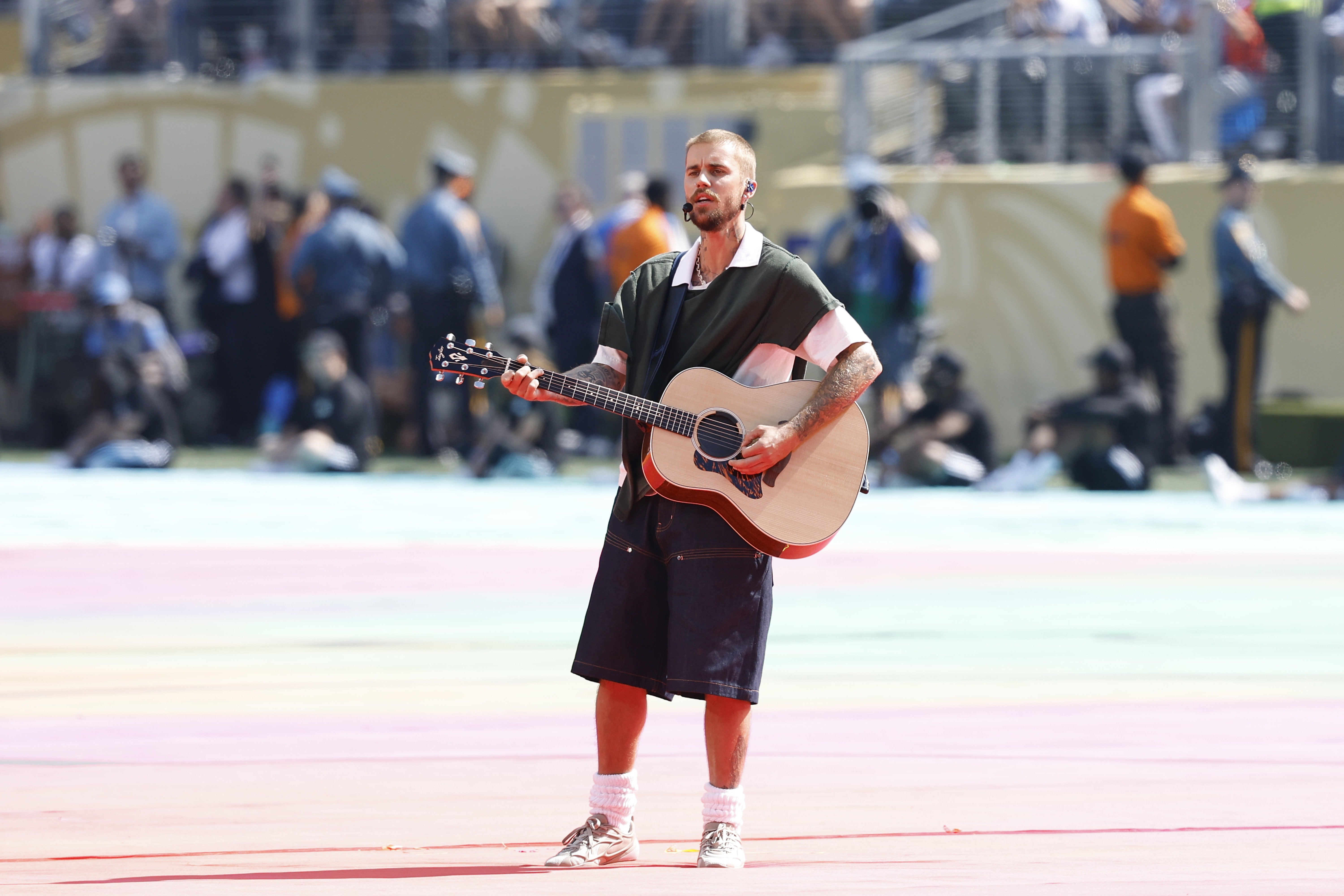 Justin Bieber at the World Cup final 2026 half-time show