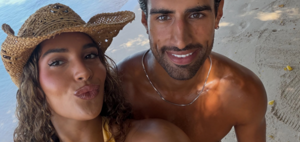 Mica and Samraj on holiday after Love Island