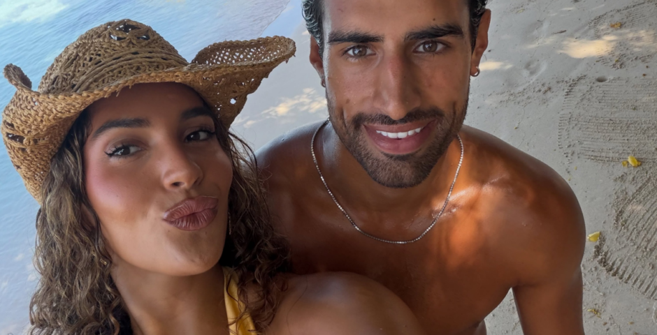 Mica and Samraj on holiday after Love Island