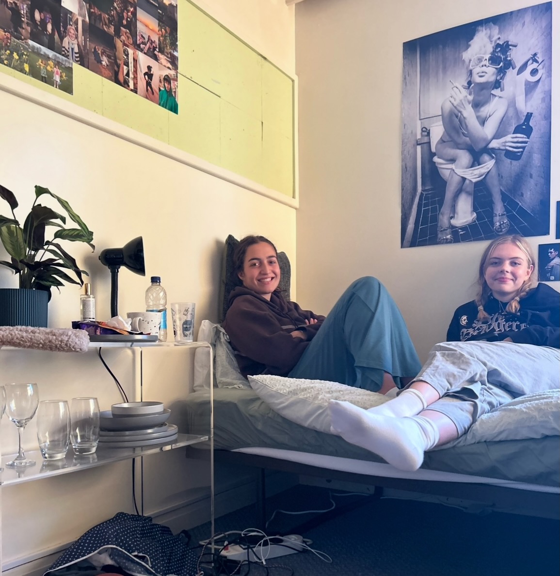 Bristol Uni students making themselves at home