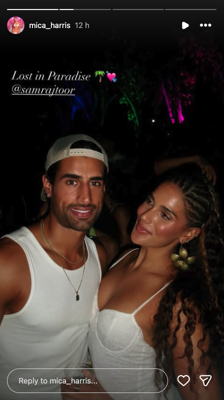 love island mica and samraj holiday