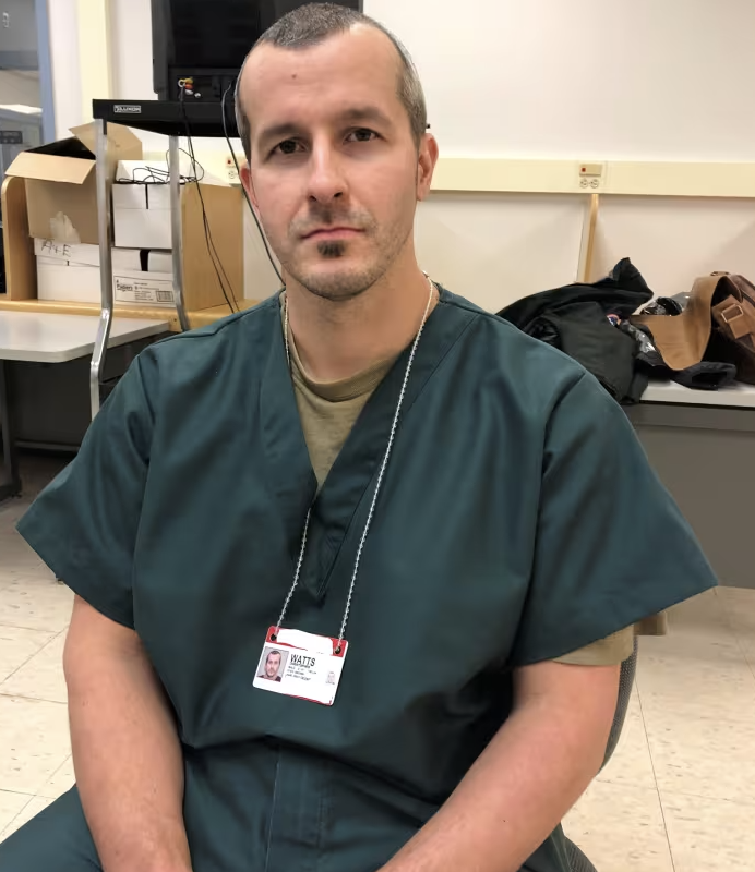 Chris Watts in prison