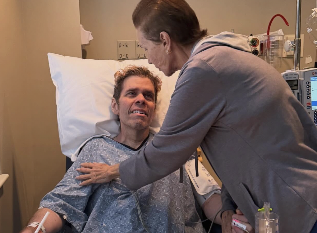 Perez Hilton during a different hospitalisation earlier this year. Credit: Instagram 