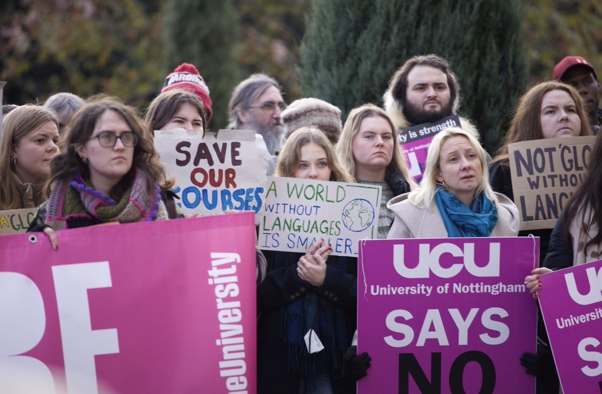 UCU picket line
