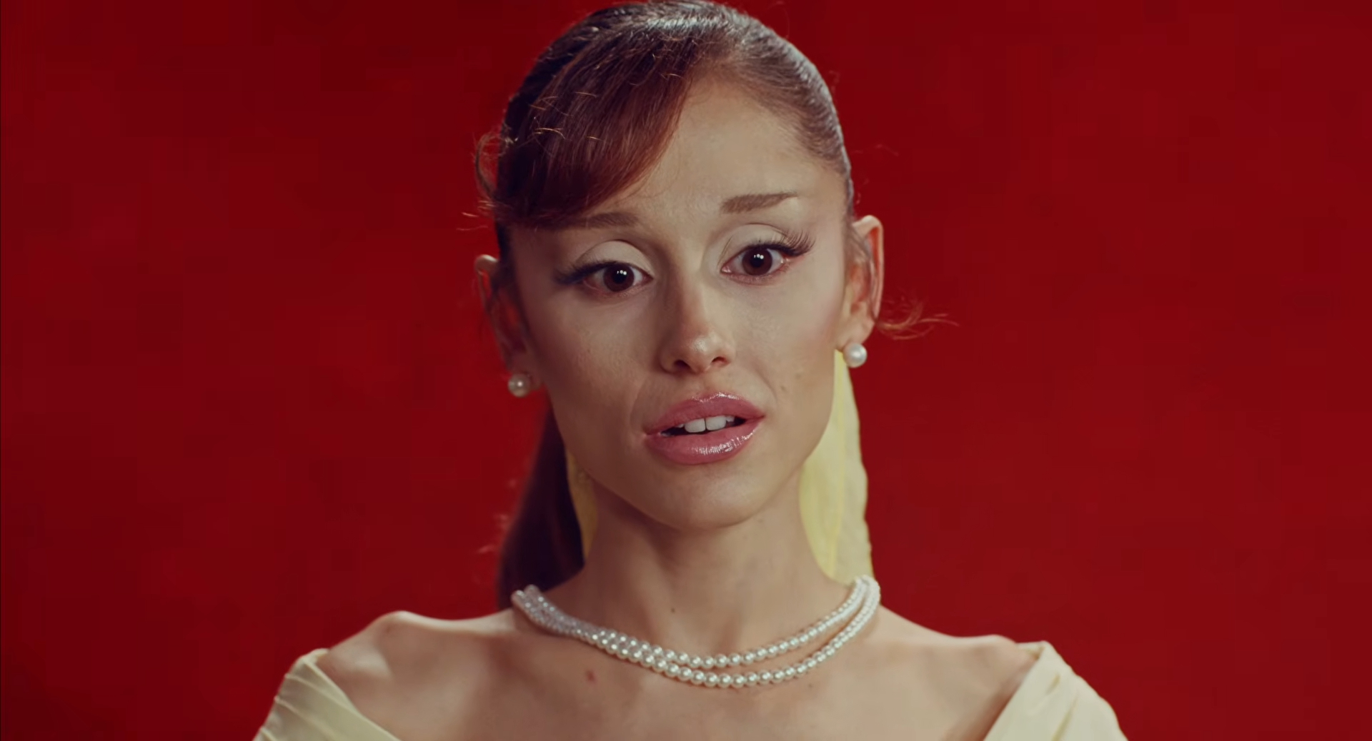 Ariana Grande in the music video for petal