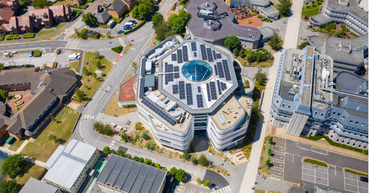 A bird's eye view of Bournemouth's Talbot campus worst uk universities