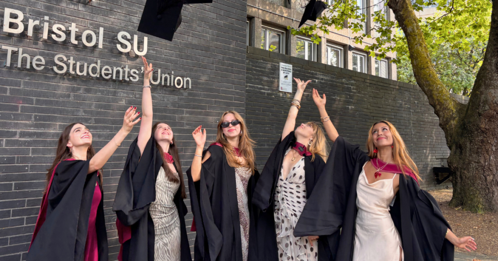 best russell group universities grad salaries with a great photo of some university of bristol grads throwing hats that's just so perfect a real godsend