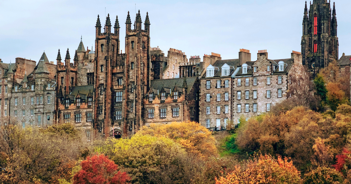 the university of edinburgh and some other old buildings there which btw is one of the worst russell group universities for student loans debt etc