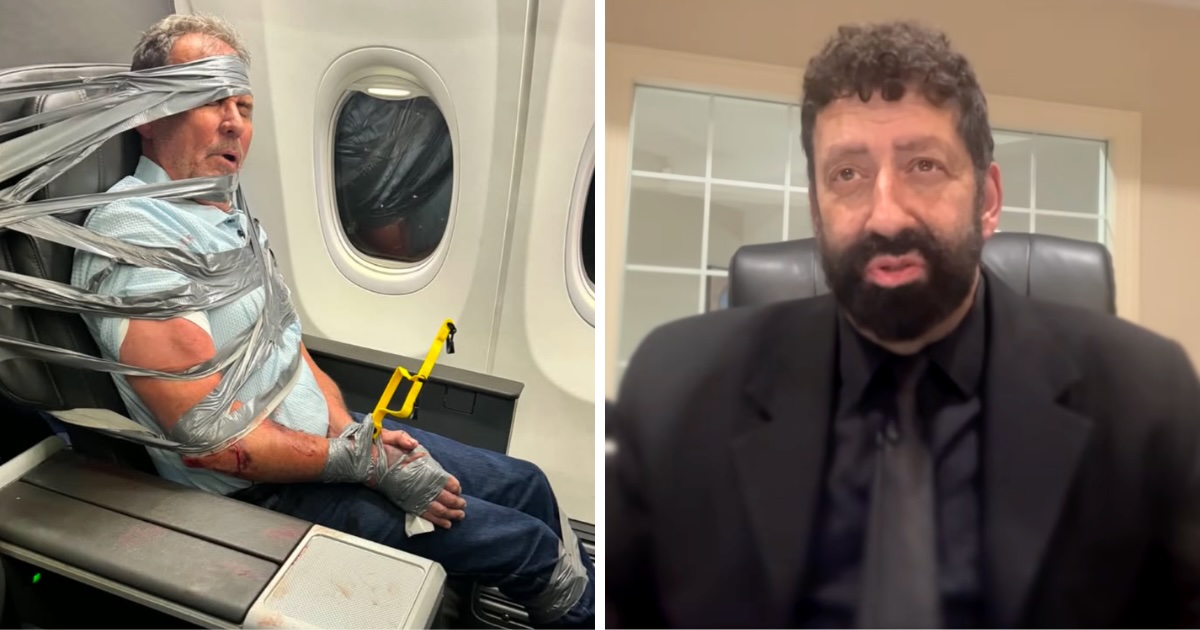 Controversial ‘doomsday prophet' who triggered man duct-taped to plane seat speaks out