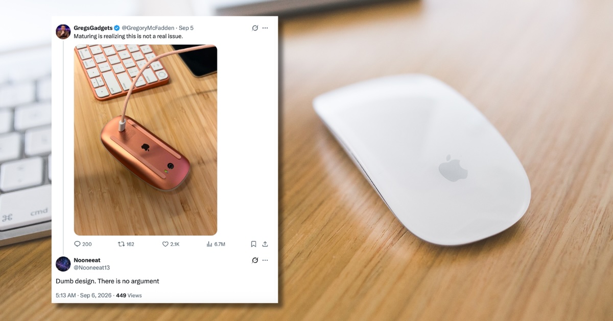 The irritating reason Apple insists on putting charging port on the bottom of the mouse