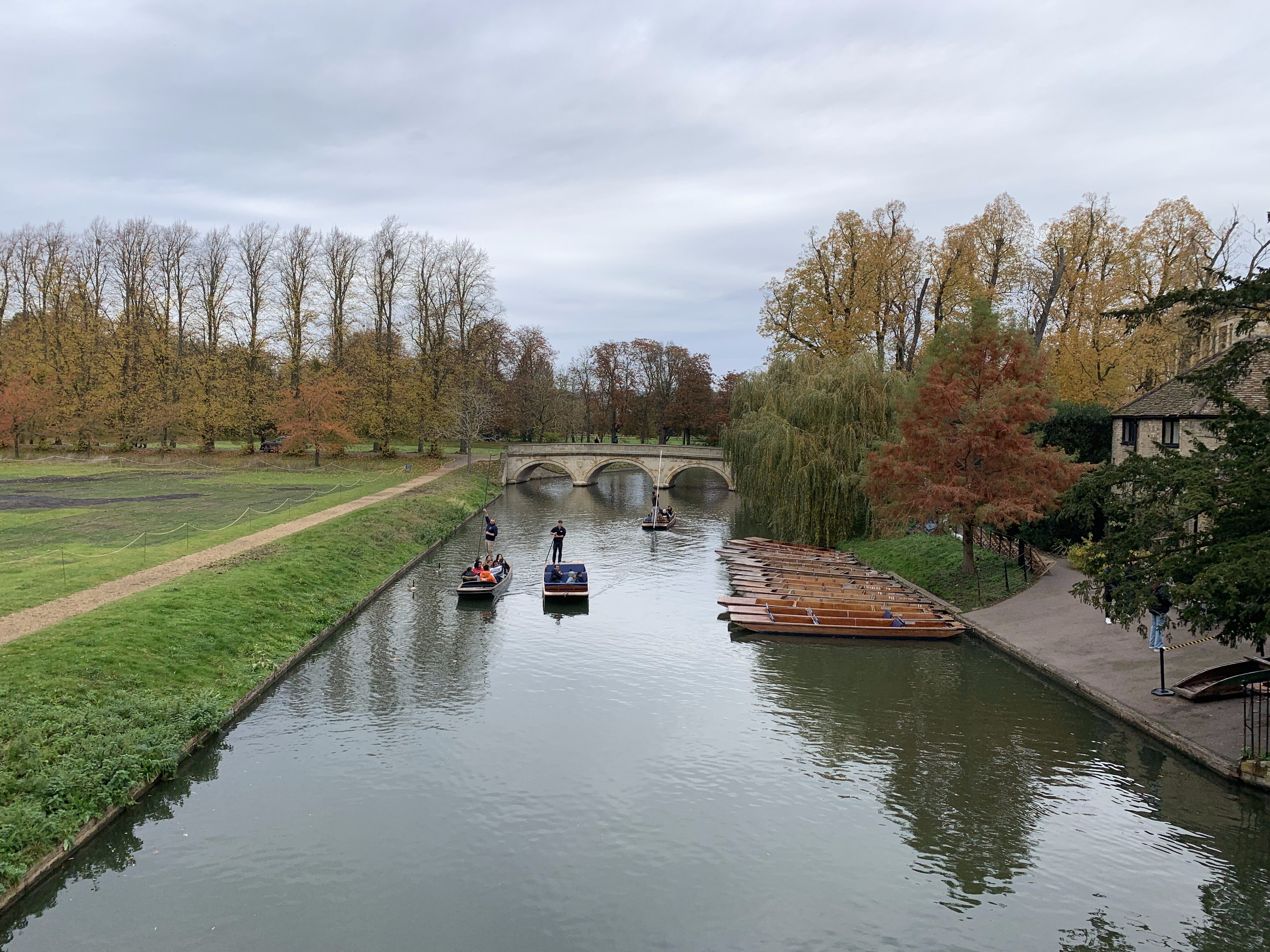 The River Cam on a rather cloudy day