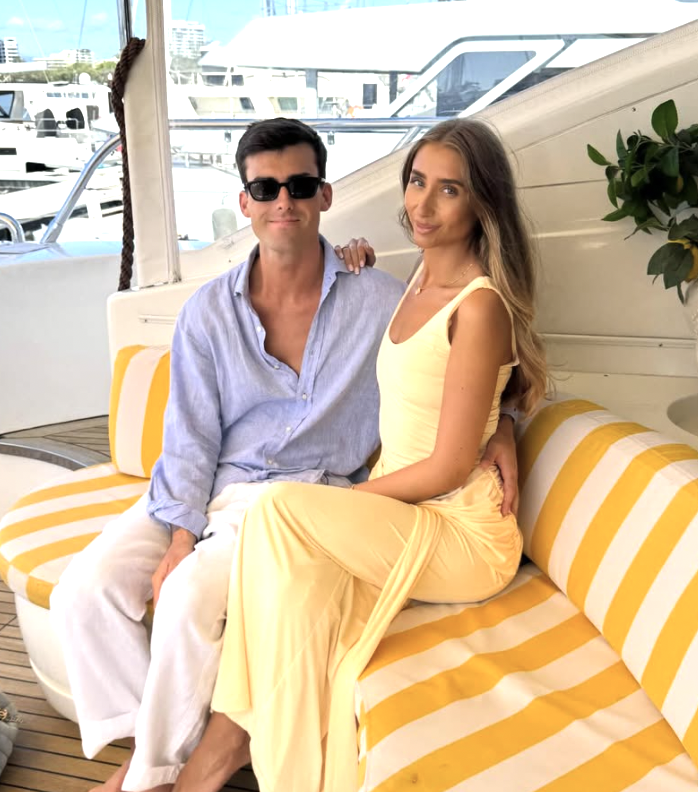 Lily Phillips and her boyfriend