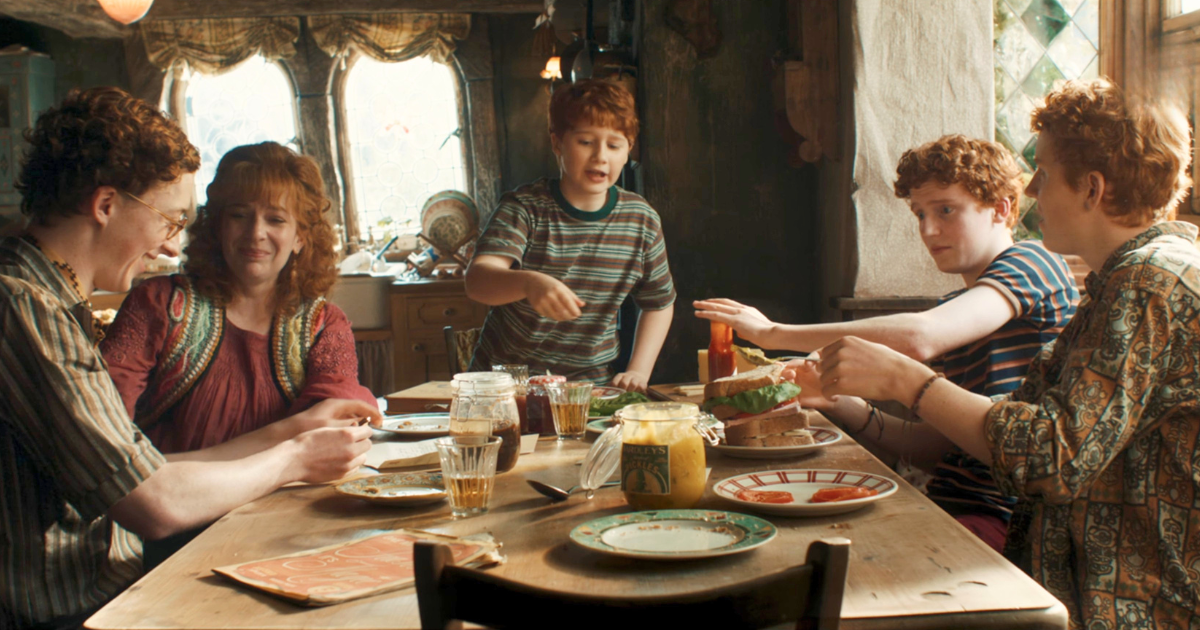 The Weasley family in season one of the Harry Potter show(Image via HBO / YouTube)
